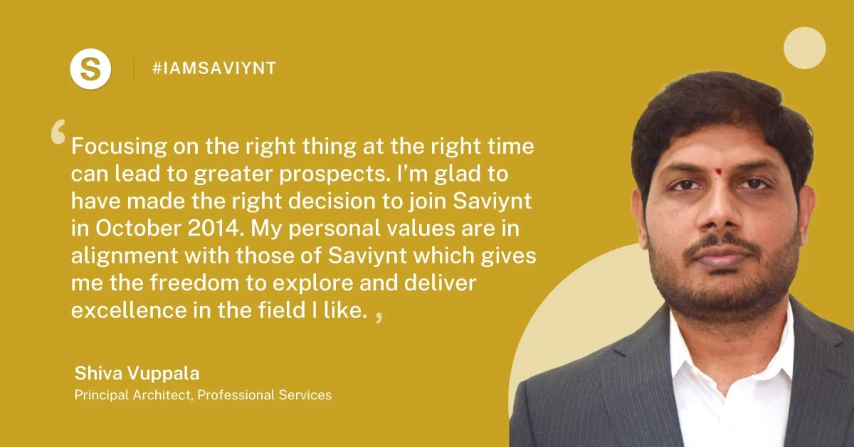 Saviynt Employee Spotlight - Shiva Vuppala image 01